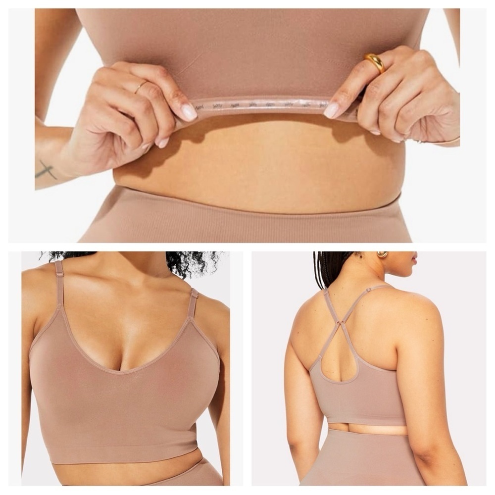 NWT XL/XXL Yitty Nearly Naked Shaping Plunge Bra Moody B*tch Taupe Convertible